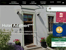 Tablet Screenshot of hoteladalbert.cz